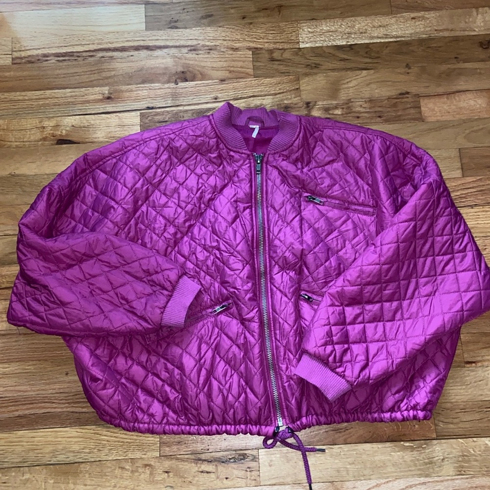 Free People Quilted Purple Women's Jacket